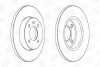 Гальмівний диск передній Seat Inca, Toledo / VW Caddy II, Golf III, Passat, Vento CHAMPION 561491CH (фото 2)