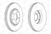 Гальмівний диск передній CHRYSLER GRAND VOYAGER, VOYAGER/ DODGE CARAVAN/ FIAT FREEMONT CHAMPION 562292CH (фото 2)
