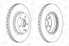 Гальмівний диск передній Mercedes CLS, E-Class / Saab 9-3 CHAMPION 562386CH (фото 2)