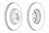 Гальмівний диск передній BMW 3-Series (E90,E91,E92,E93), X1 (E84) CHAMPION 562519CH1 (фото 2)