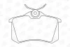 Гальмівні колодки задні VW Polo, Passat, Jetta, Golf / Audi A4/ Peugeot / Renault / Citroen CHAMPION 571361CH (фото 2)