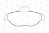 Гальмівні колодки передні Fiat Cinquecento, Seicento CHAMPION 571749CH (фото 2)