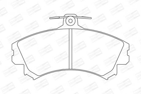 Гальмівні колодки передні Mitsubishi Carisma, Colt, Space Star / Volvo S40, V40 / Smart Forfour CHAMPION 571940CH (фото 1)