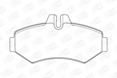 Гальмівні колодки задні Mercedes Sprinter / VW LT CHAMPION 571950CH (фото 1)