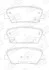 Гальмівні колодки задні Hyundai Equus, Genesis, Grand Santa Fe, Santa Fe / Kia Sorento CHAMPION 572639CH (фото 2)