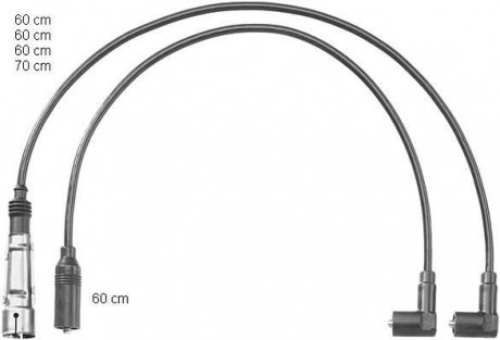 Комплект кабелів запалювання CHAMPION CLS027 (фото 1)