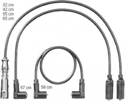 Комплект кабелів запалювання CHAMPION CLS034