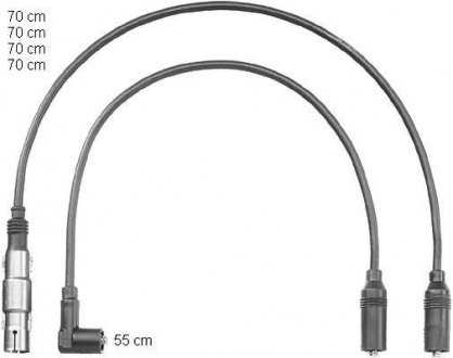 Комплект кабелів запалювання CHAMPION CLS043 (фото 1)
