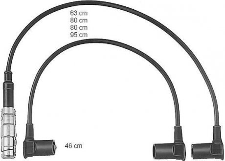 Комплект кабелів запалювання CHAMPION CLS098