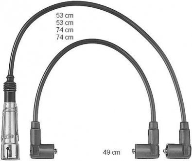 Комплект кабелів запалювання CHAMPION CLS249 (фото 1)