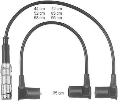 Комплект кабелів запалювання CHAMPION CLS250