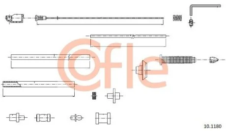 Трос газа Fiat Scudo 96- COFLE 10.1180