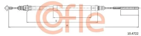 Трос гальма стоянки COFLE 10.4722