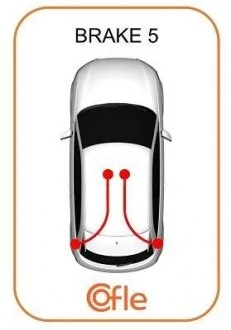 Трос ручного тормоза перед. Renault Twingo III 2014 COFLE 10.6546