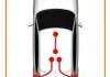 Трос ручного гальма Porsche Cayenne, VW Touareg, 2,5-6,0, 02-10 COFLE 10.7630 (фото 2)