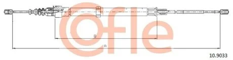 Трос стояночного тормоза COFLE 10.9033