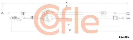 Трос КПП Peugeot 307 (3A/C) 2000/08- COFLE 11.3885