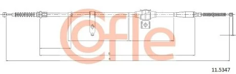 Трос ручного гальма R Ford COFLE 11.5347