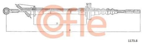 Трос зчеплення COFLE 1172.1