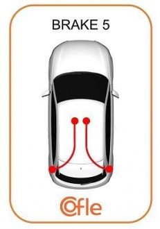 Трос ручного тормоза Seat Ibiza II (6K1) 93-/ VW Caddy III (2KA, 2KH) 04- COFLE 19.105E (фото 1)