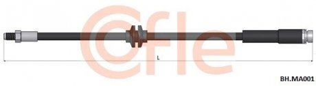 Шланг гальмівний перед. Mazda 3 1400i 16V2004/02 COFLE BH.MA001