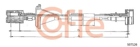 Трос спідометра Fiat Ducato 94-01 (з накруткою.) L-1410mm COFLE S07126