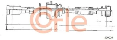 Трос спідометра COFLE S20020