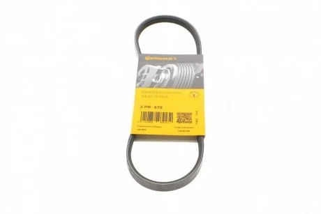 Ремень приводной поликлиновый Contitech 3PK670
