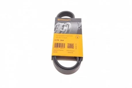 Ремінь генератора Movano 2.8DTI 98>01 ALT,WP >3053818/MasterII 2.8DTI 98> CONTITECH Contitech 6PK844