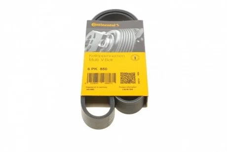 Ремінь генератора Movano 2.8DTI 98>01 ALT,WP 3053818> CONTITECH Contitech 6PK850