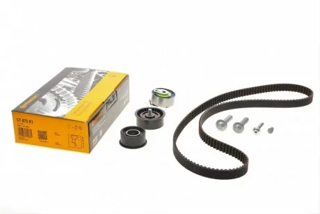 Комплект ГРМ (ремінь + ролик) OPEL ASTRA F, ASTRA F CLASSIC, ASTRA F/KOMBI, CORSA B, KADETT E, TIGRA, VECTRA B 1.4/1.6/1.8 09.84-01.05 Contitech CT873K1