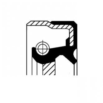 Сальник коленвала; Уплотняющее кольцо коробки передач CORTECO 12012045 (фото 1)
