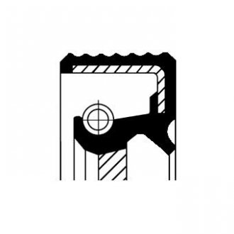 Сальник коленвала; Уплотняющее кольцо коробки передач CORTECO 12013896 (фото 1)