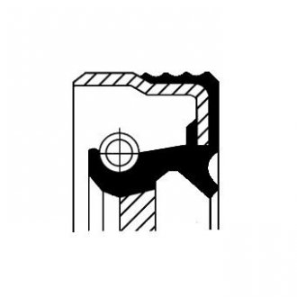 Сальник коленвала; Уплотняющее кольцо коробки передач; CORTECO 12015120 (фото 1)