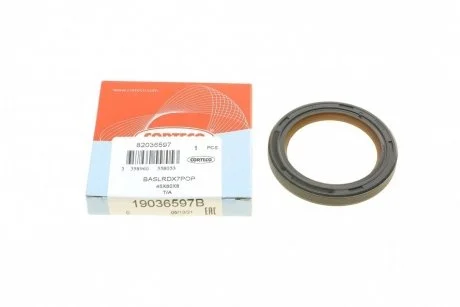 Сальник двигуна передVAG 2,0 TFSI 08- 45X60X8 PTFE CORTECO 19036597B