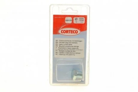Резьбовая пробка, маслянный поддон CORTECO 220117S