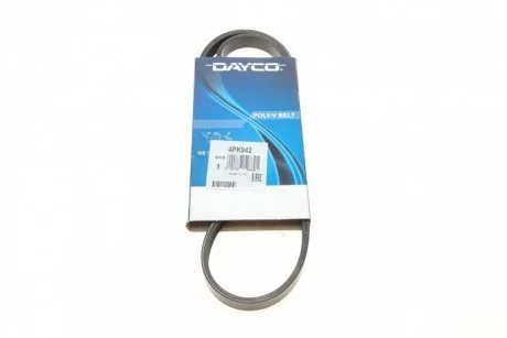 Пас приводной с длиной окружности более 60 см, но не более 180см DAYCO 4PK942