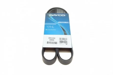Фото 1 - ремень приводной поликлиновый DAYCO 6PK1035 Ремень приводной поликлиновый DAYCO 6PK1035 (фото 1)