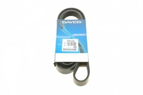 Ремень приводной поликлиновый DAYCO 6PK1558 (фото 1)