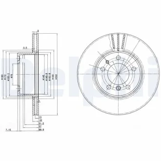 Тормозной диск Delphi BG2433