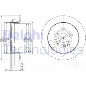 Тормозной диск Delphi BG3779 (фото 1)