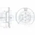 Диск тормозной TOYOTA Land cruiser передняя сторона D = 338mm 03 - Delphi BG4052 (фото 1)
