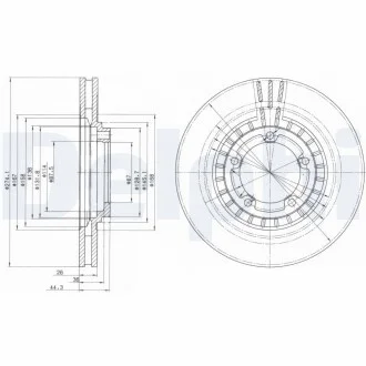Тормозной диск Delphi BG4134
