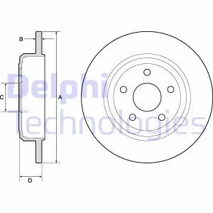 Тормозной диск Delphi BG4772C