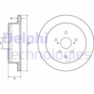 Гальмівний диск Delphi BG4929C