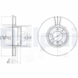 Тормозной диск Delphi BG9005