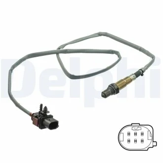 Лямбда-зонд (кількість дротів 5, 1242мм) AUDI A3, TT SEAT LEON, LEON SC, LEON ST SKODA OCTAVIA III VW GOLF ALLTRACK VII, GOLF SPORTSVAN VII, GOLF VII, XL1 0.8DH/1.8/2.0D 04.12- Delphi ES2110112B1