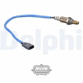 Лямбда-зонд (кількість дротів 4шт довжина 330/414мм) BMW 5 (F10), X3 (F25) NISSAN JUKE, MICRA V, QASHQAI II B47D20A-K9K896 06.10- Delphi ES2121612B1
