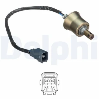 Лямбда-зонд (кількість дротів 4, 340мм) TOYOTA AURIS, COROLLA 1.6 11.06-07.14 Delphi ES2122612B1