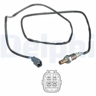 Лямбда-зонд (кількість дротів 4, 1599мм) OPEL ASTRA H, ASTRA H CLASSIC, ASTRA H GTC, ASTRA H/KOMBI, ZAFIRA B, ZAFIRA B/MINIVAN 1.7D 02.07- Delphi ES2135412B1